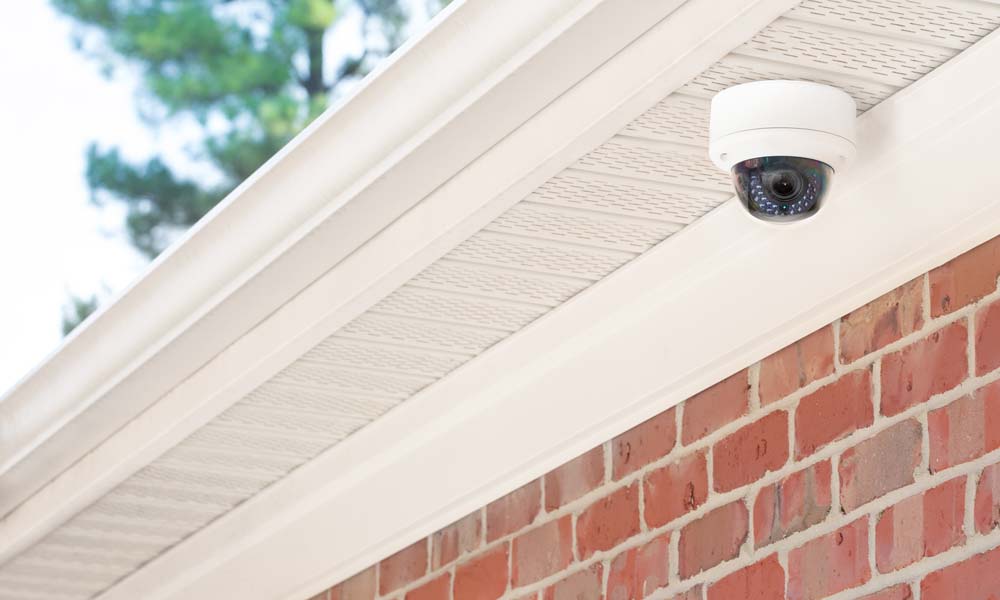 Luma, camera under gutters on home